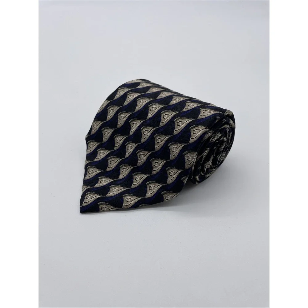J.Z. Richards Hand Crafted‎ Made In USA Multi-Color All Silk Neck Tie